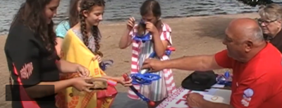 Minors trying diving Ontario Underwater Council